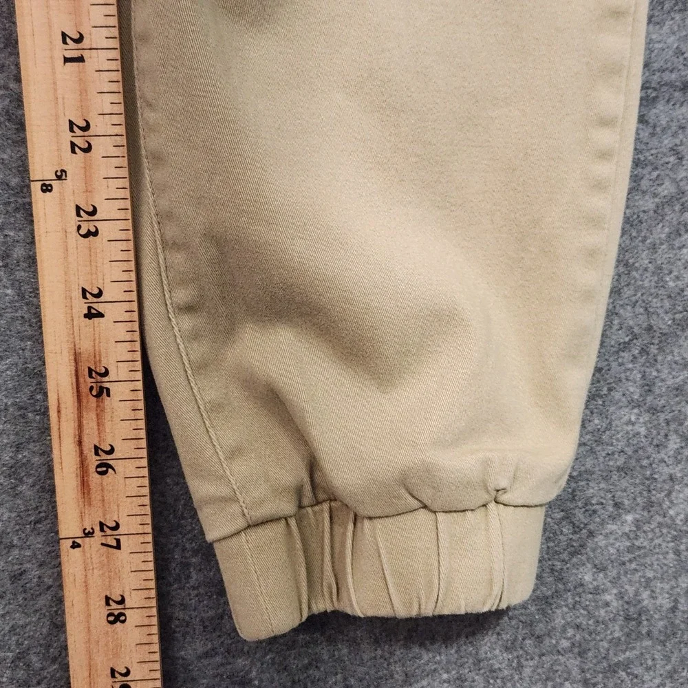 Ecko Unltd Mens Khaki Jogger Pants‎ Size 32 Tan Twill Tapered Streetwear Casual